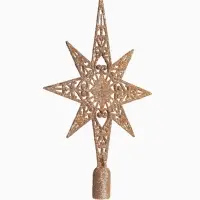 Ёлочные игрушки &laquo;Глория&raquo;, набор с верхушкой 43 шт. (32 шара, 4 сосульки, 6 звёзд), МИКС