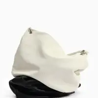 Сумка - мешок женская TEXTURA, на молнии, 36&times;10&times;28 см, белая