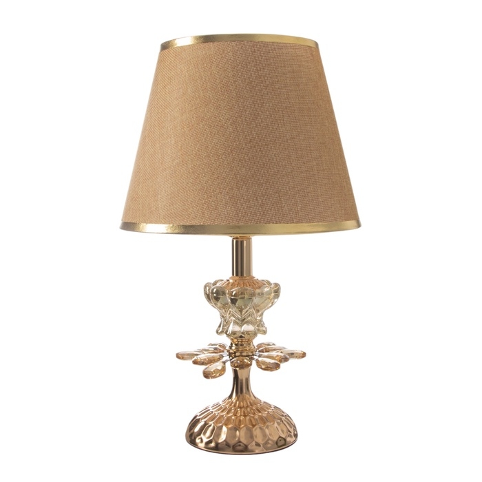 Лампа настольная Лампа настольная "Архат" 1х40Вт Е27+подсветка LED 5Вт золото 25х25х39,5см