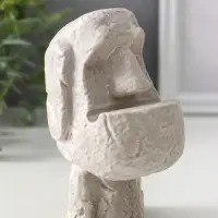 Подсвечник для тонкой свечи «Истукан», 12.5×7×8 см, под камень