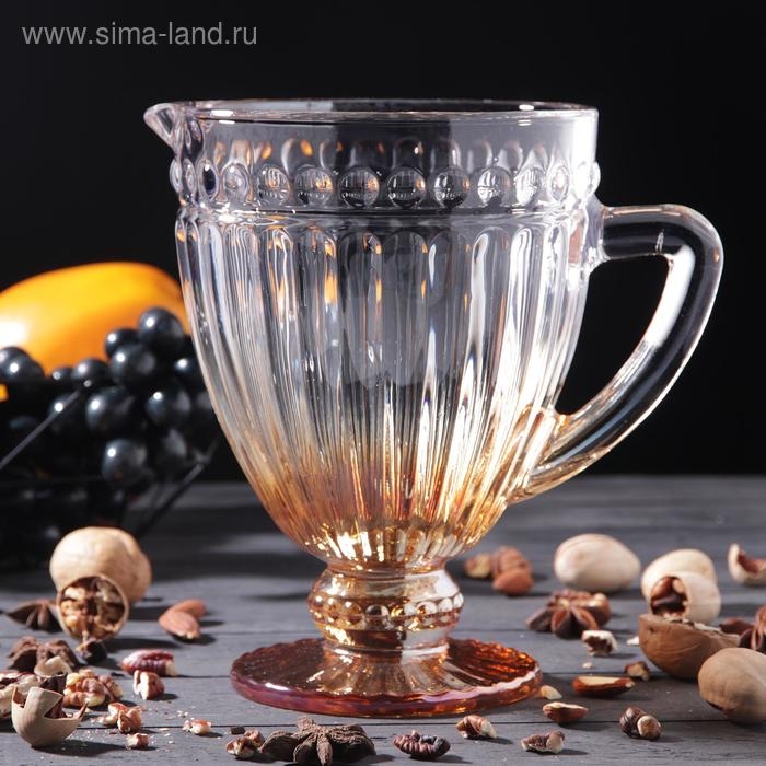 Кувшин стеклянный «Босфор», 1,1 л, цвет градиент золото Кувшин стеклянный «Босфор», 1,1 л, цвет градиент золото