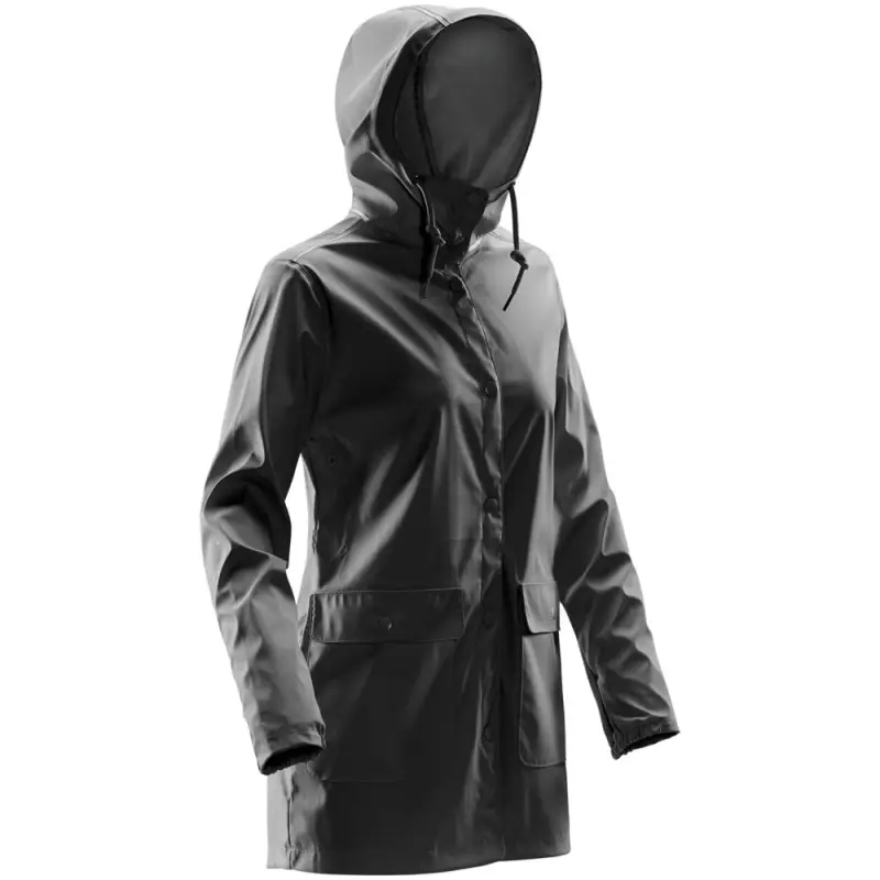 Дождевик женский Squall черный, размер XL Дождевик женский Squall черный, размер XL