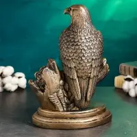 Фигура гипс &laquo;Сокол&raquo;, 23&times;13&times;33 см, под бронзу