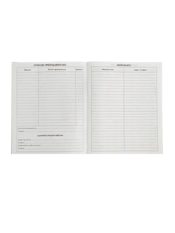 Дневник школьный для 1-11 классов, &laquo;Тетрадь Дневник&raquo;, мягкая обложка, 40 листов