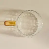Кружка SL Home Wheat, 350 мл, 12&times;9&times;7.8 см, жёлтая ручка, боросиликатное стекло, прозрачная