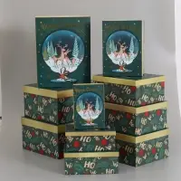 Набор коробок подарочных 10 в 1 37,5х29х17 - 19х13х7,5 см
