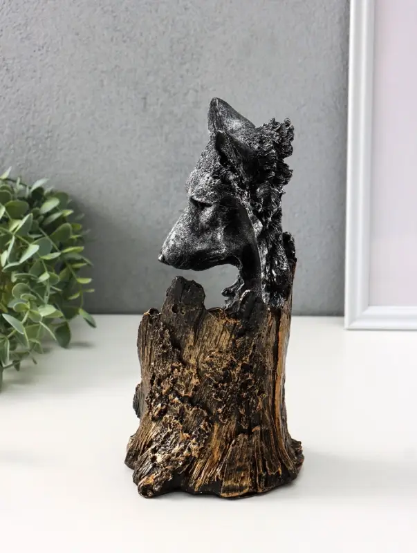 Подставка под бутылку &laquo;Волк&raquo;, 25&times;17&times;13 см, под сталь