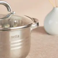 VETTA Фултон Кастрюля 18х10,5см, 2,1л, со стекл. крышкой, индукция