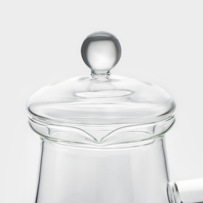 Турка стеклянная с крышкой Magistro «Арабика», 350 мл, 19×8,5×14 см Турка стеклянная с крышкой Magistro «Арабика», 350 мл, 19×8,5×14 см