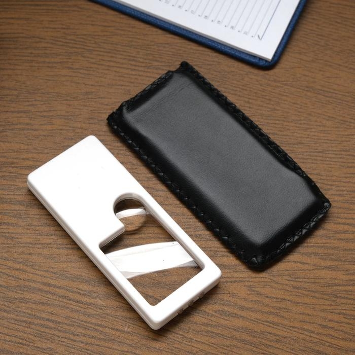 Лупа прямоугольная 3х, 10х, с подсветкой Лупа прямоугольная 3х, 10х, с подсветкой