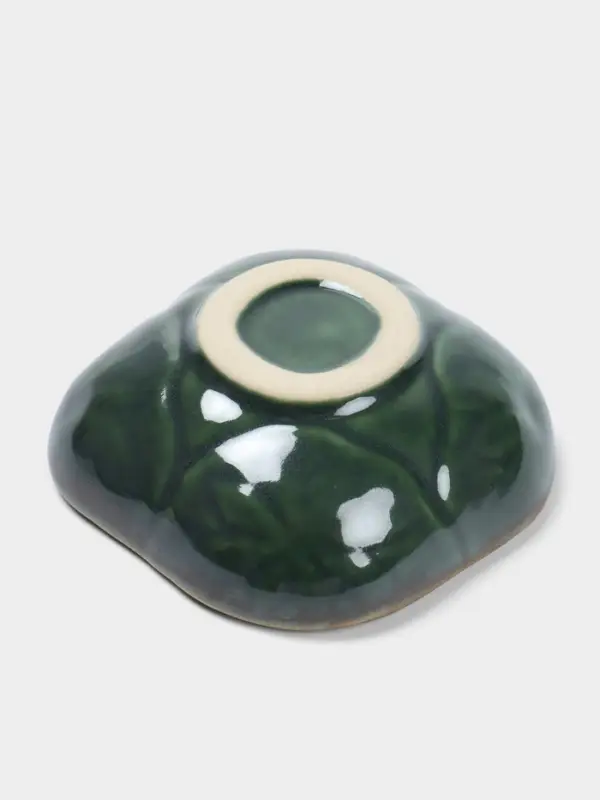 Соусник &laquo;Органика&raquo;, 7.5&times;7.5&times;3 см, керамика, зелёный