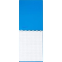 Блокнот на спирали А5 80л  Attache клетка, обложка Plastic