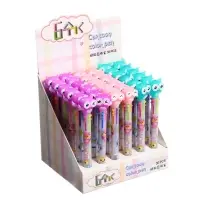 Ручка шариковая &laquo;Совы&raquo;, автоматическая, 6-цветная, корпус с рисунком