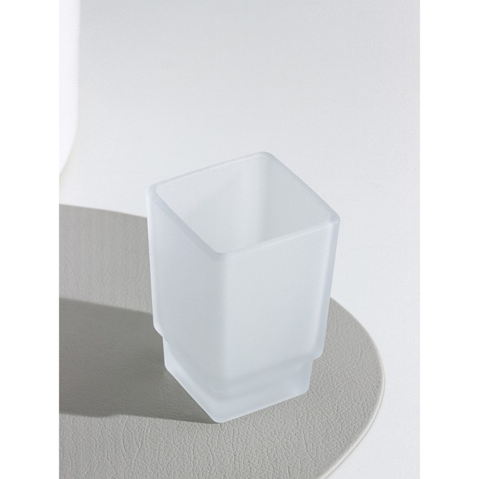 Стакан стеклянный матовый «Квадро» Стакан стеклянный матовый «Квадро»