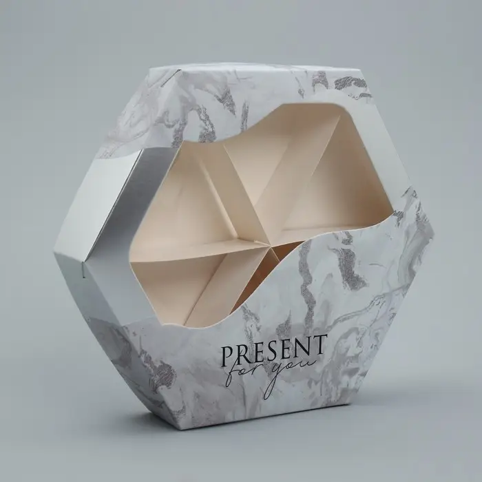 Коробка кондитерская, упаковка, «PRESENT», 23 х 23х 4 см Коробка кондитерская, упаковка, «PRESENT», 23 х 23х 4 см