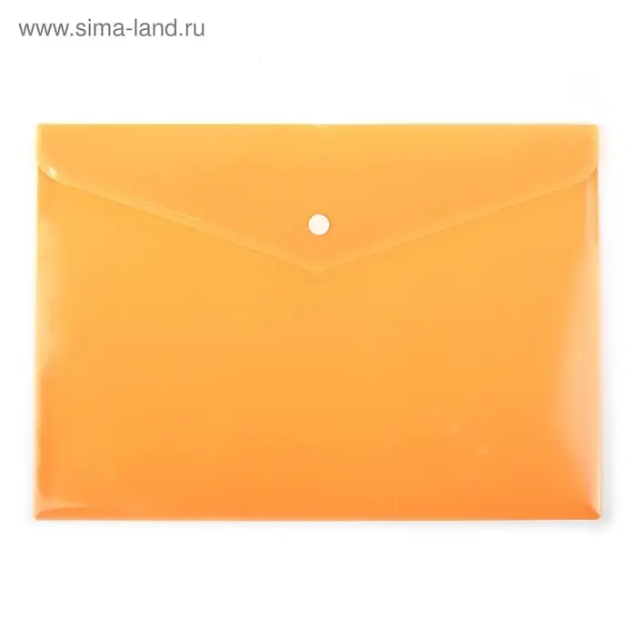 Папка-конверт на кнопке, А4, 180 мкм, Calligrata рифлёная, флуоресцентная, МИКС