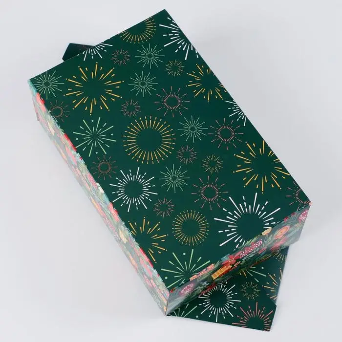 Подарочная коробка - конфета новогодняя складная &laquo;Новогодняя ёлка&raquo;, 14 х 22 х 8 см, Новый год