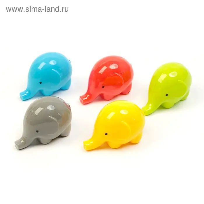 Точилка с контейнером «Слоник», МИКС Точилка с контейнером «Слоник», МИКС