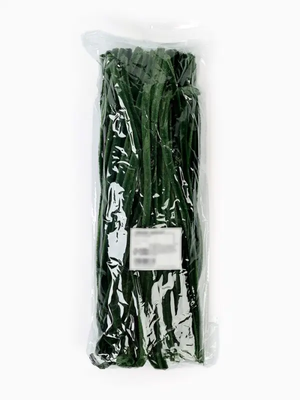 Синельная проволока, набор 100 шт, размер 1 шт 30х0,8 см, цвет зелёный Синельная проволока, набор 100 шт, размер 1 шт 30х0,8 см, цвет зелёный