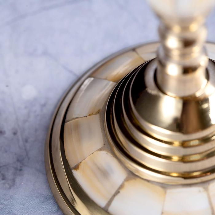 Подсвечник на 1 свечу Подсвечник на 1 свечу "Мрамор" латунь 13 см