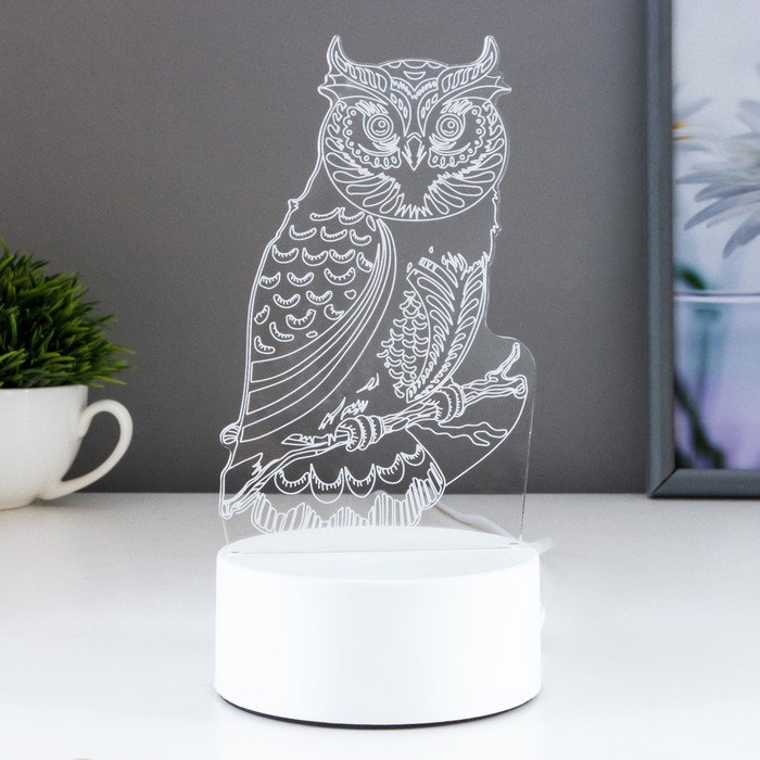 Светильник  Светильник "Сова" LED RGB от сети