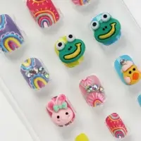 Детские накладные ногти &laquo;Утёнок&raquo;, 12 шт.