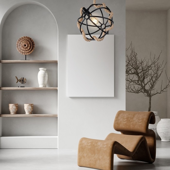 Светильник BayerLux "Глоба" Е27 40Вт черный 33х33х33-113см