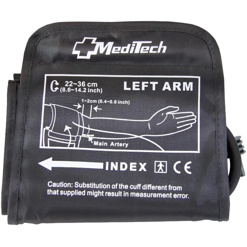 Тонометр MediTech МТ30 манжета 22-36см и адаптер с поверкой