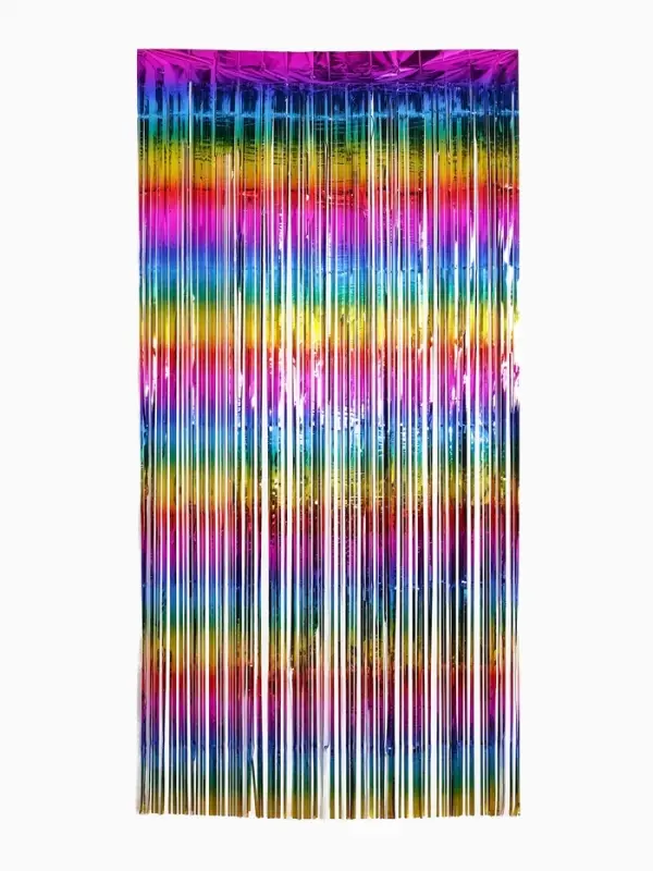 Фотозона-занавес &laquo;Дождик&raquo; радужный, градиент, 100&times;200 см