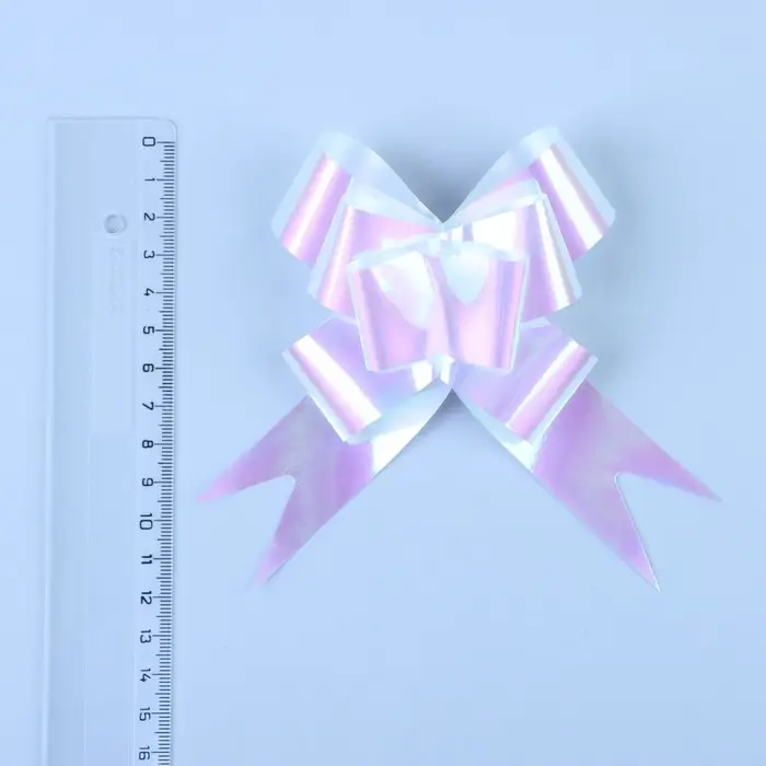 Бант - бабочка №3, перламутровый, белый Бант - бабочка №3, перламутровый, белый