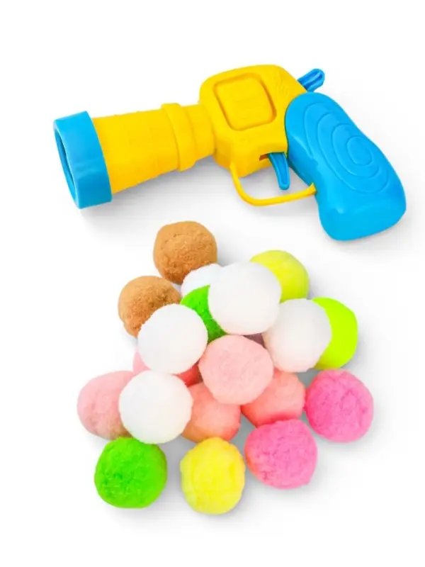 Игрушка-пистолет для кошек, 20 шариков