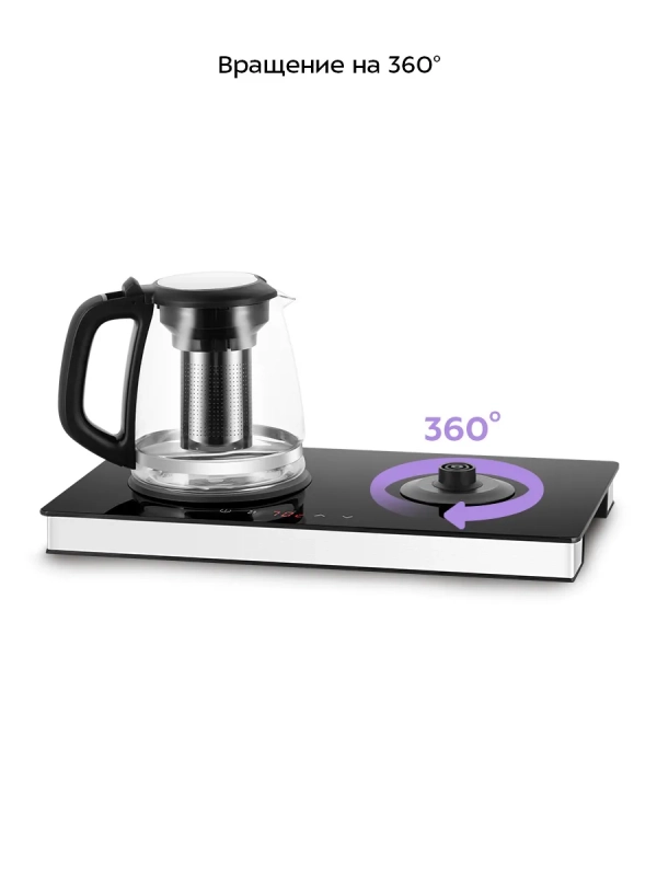 Чайный набор КТ-6735 чайник электрический - 1.7 л Чайный набор КТ-6735 чайник электрический - 1.7 л