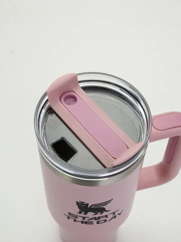 Термокружка 1200 мл, розовая