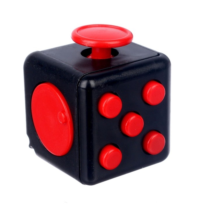 Фиджет кубик антистресс «100% спокойствие», МИКС, в шоубоксе Фиджет кубик антистресс «100% спокойствие», МИКС, в шоубоксе