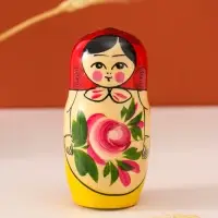 Матрёшка дерево &laquo;Нина&raquo;, красный платок, 6 кукольная, 12-14 см