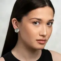 Серьги клипсы для ушей QF &laquo;Сова&raquo;, цвет чернёное серебро