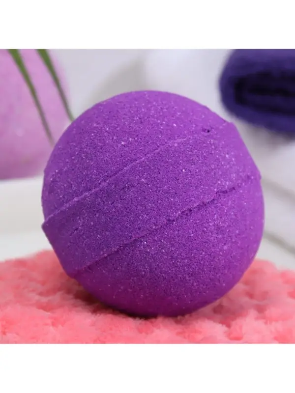 Бомбочка для ванны с шиммером (блёстками) Ultra Violet, 120 г