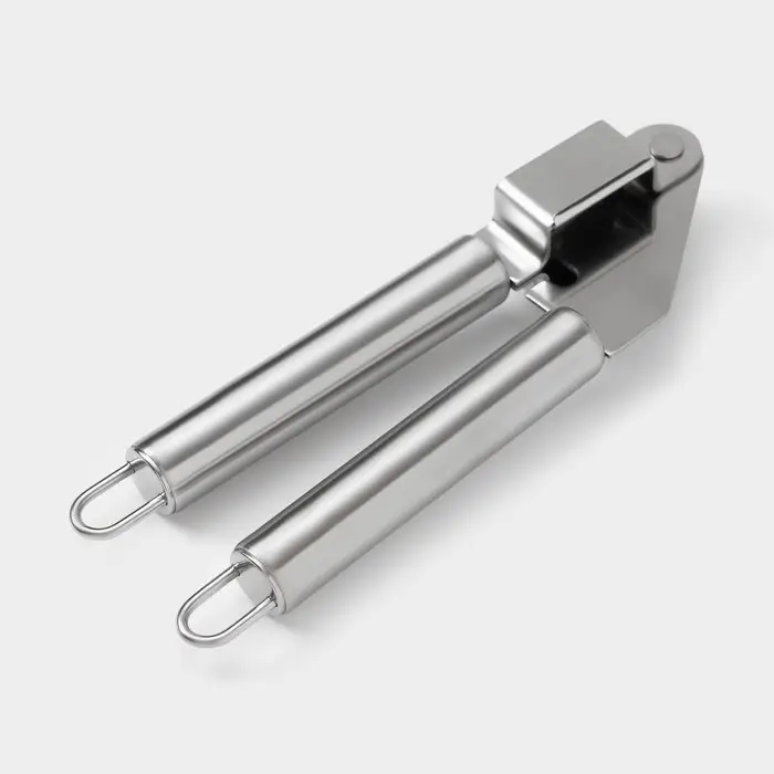 Пресс для чеснока Доляна &laquo;Металлик&raquo;, 18.5 см, серебристый