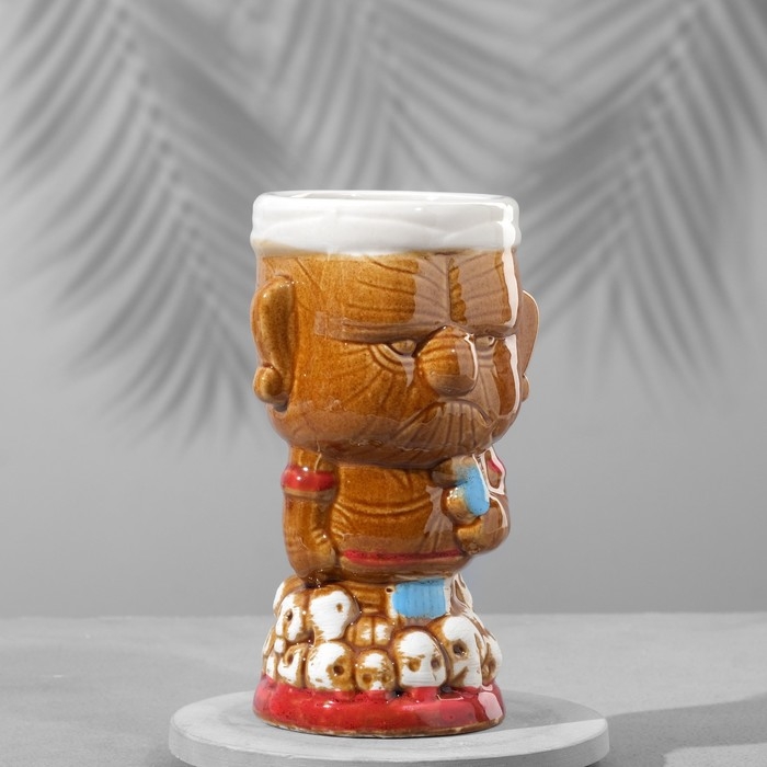 Стакан "Вождь Маори" керамический, 400 мл