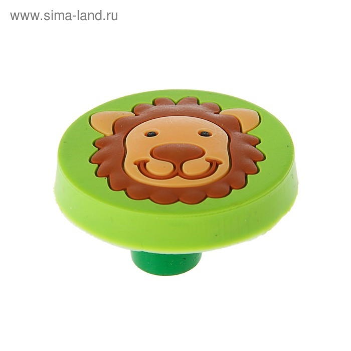 Ручка кнопка детская KID 016,  Ручка кнопка детская KID 016, "Львенок", резиновая