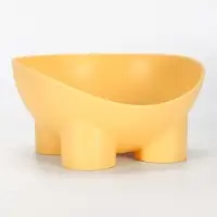 Миска для животных &laquo;БЕГЕМОТ&raquo;, 300 мл, покрытие софт-тач, пластик банановый