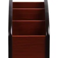 Органайзер 3 секции, серия Орех с кантом темным, 10&times;15.5 см