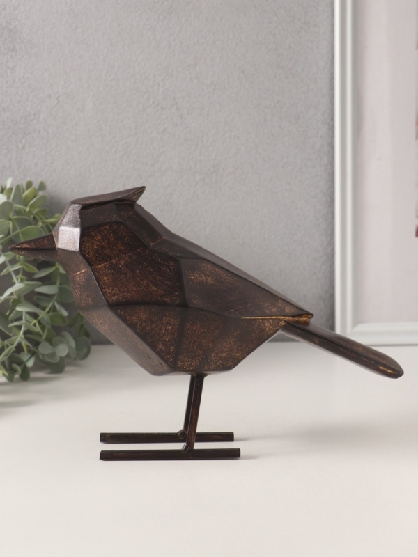 Сувенир полистоун Сувенир полистоун "Чёрная птица. Грани" 24х9х16,5 см