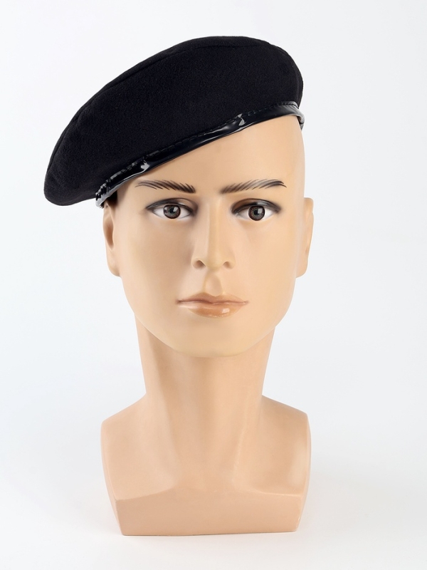 Берет военного, цвет чёрный