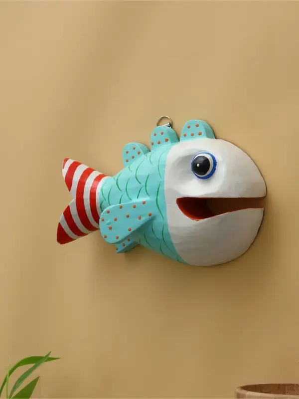 Панно  Панно "Рыба-хищник" дерево 20х12х4 см, цв. разноцветный