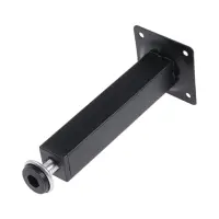 Опора квадратная OKV001BL ТУНДРА, d=25&times;25 мм, H=150 мм, чёрная