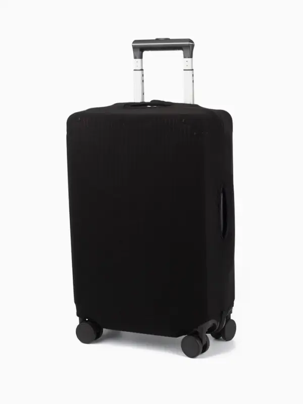 Чехол на чемодан на колёсах, 28" (L), однотонный, чёрный