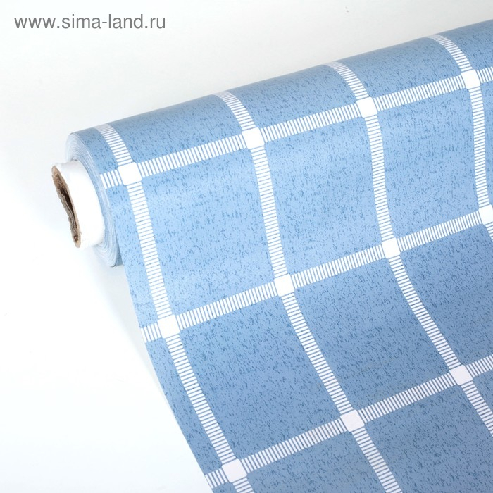 Клеёнка на стол, на тканевой основе, рулон 20 метров, ширина 137 см, толщина 0,25 мм, цвет голубой Клеёнка на стол, на тканевой основе, рулон 20 метров, ширина 137 см, толщина 0,25 мм, цвет голубой
