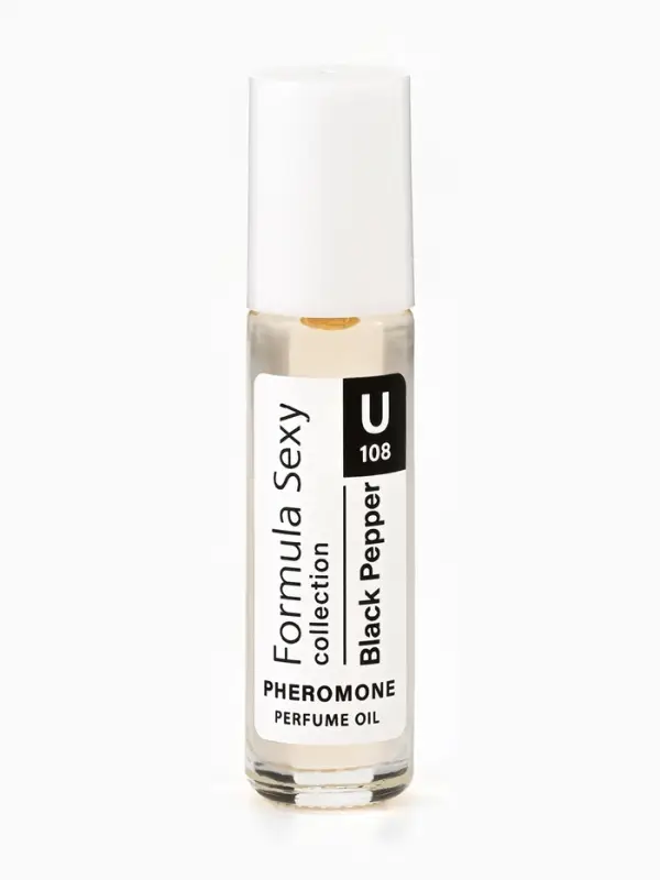 Парфюмерное масло женское с феромонами Formula Sexy Collection Black Pepper U108, 8 мл (по мотивам Black Pepper & Amber, Neroli (Zielinski & Rozen)