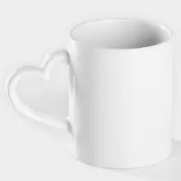 Кружка под сублимацию Доляна &laquo;Лав стори&raquo;, 320 мл, керамика, белая